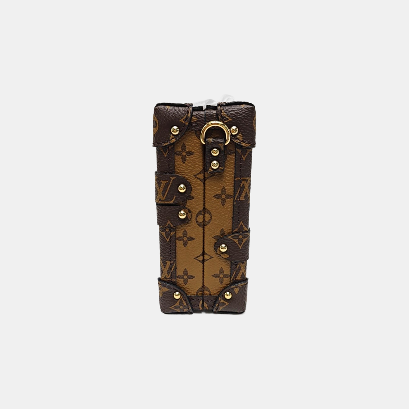 PETITE MALLE Monogram Coated Canvas Brown