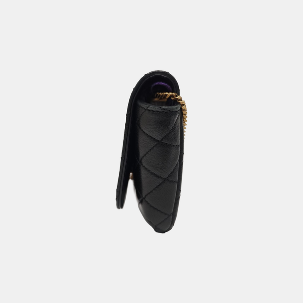 KATE SUPPLE Quilted Lambskin Black