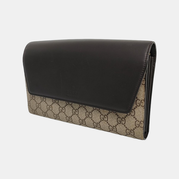 Monogram Coated Canvas Clutch Black