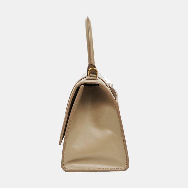 Hourglass S Calfskin Beige