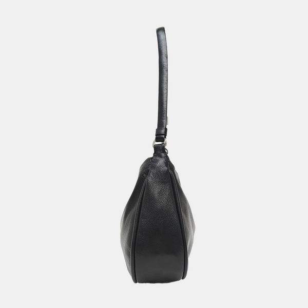 Lambskin Top Handle Bag Black