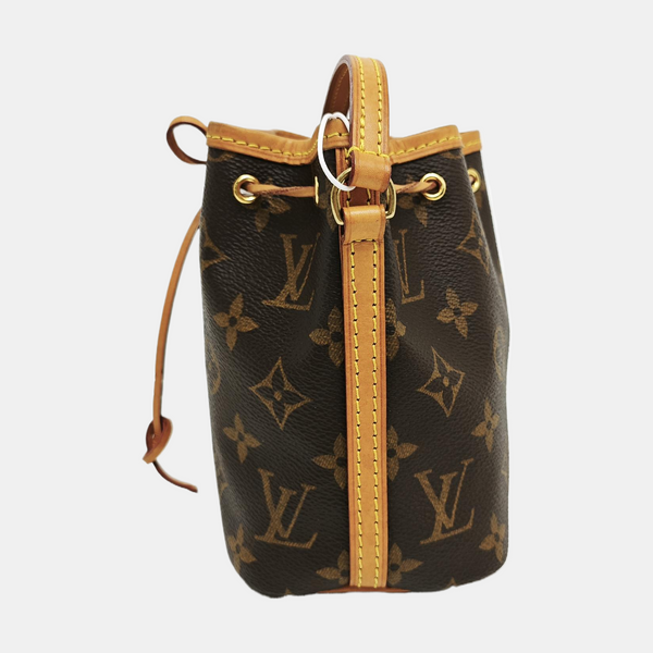 NÉONOÉ Nano Monogram Coated Canvas Brown