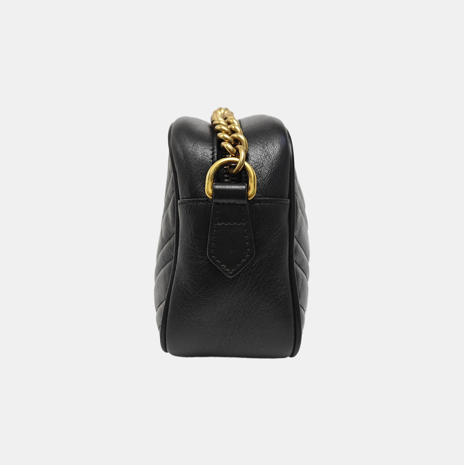 GG Marmont Small Quilted Calfskin Black
