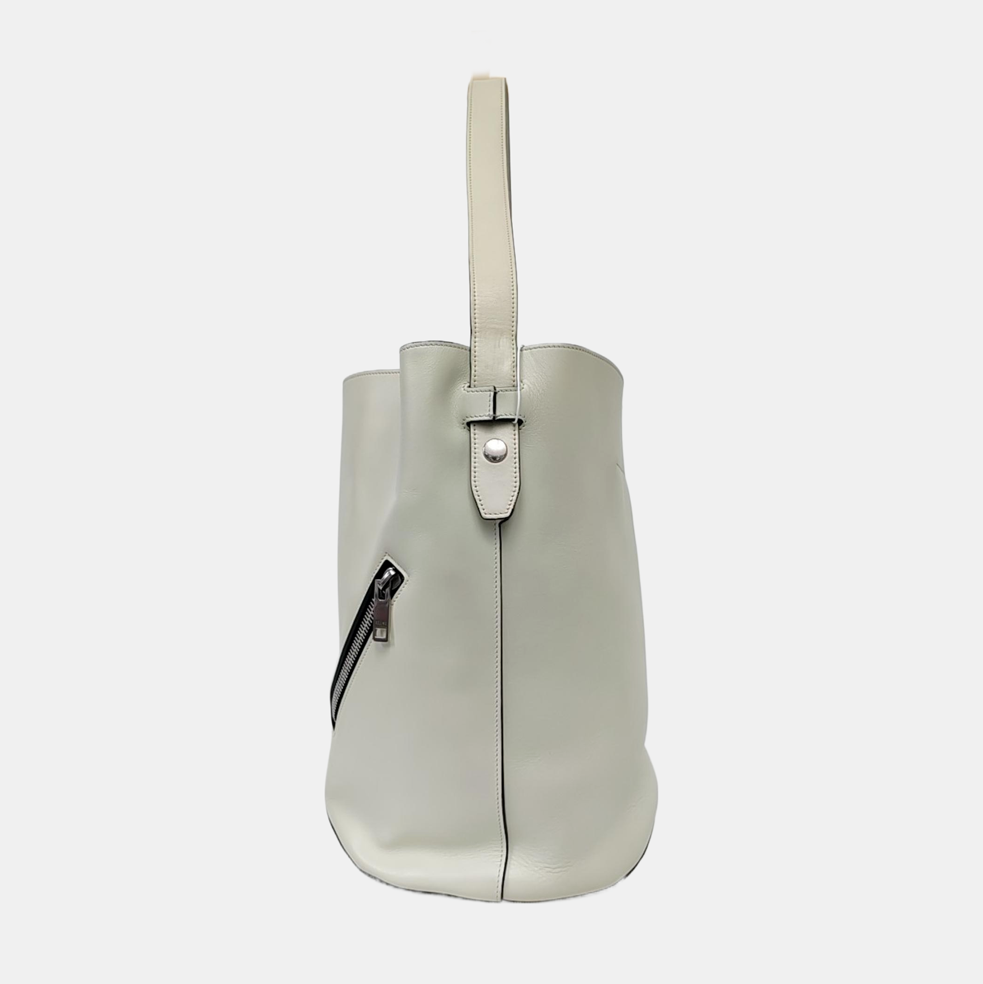 BIKER Calfskin White