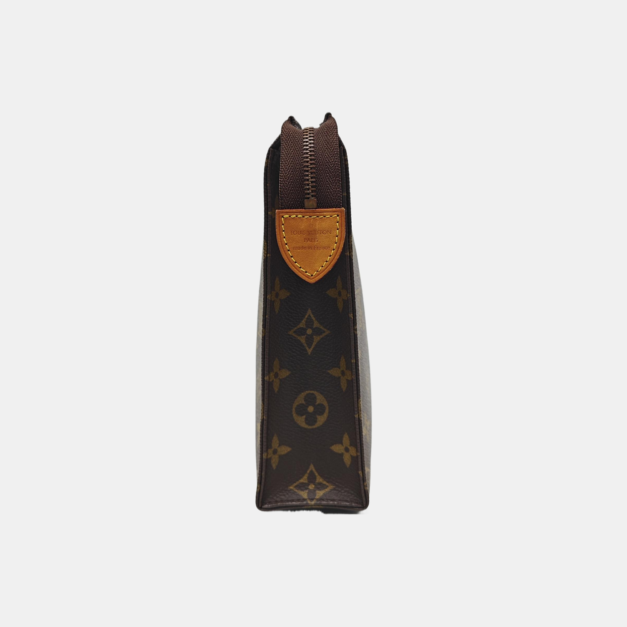 TOILET POCKET 26 Monogram Coated Canvas Brown