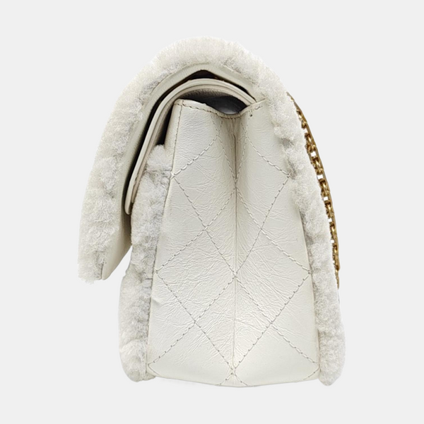 2.55 225 (small) Quilted Sheepskin White