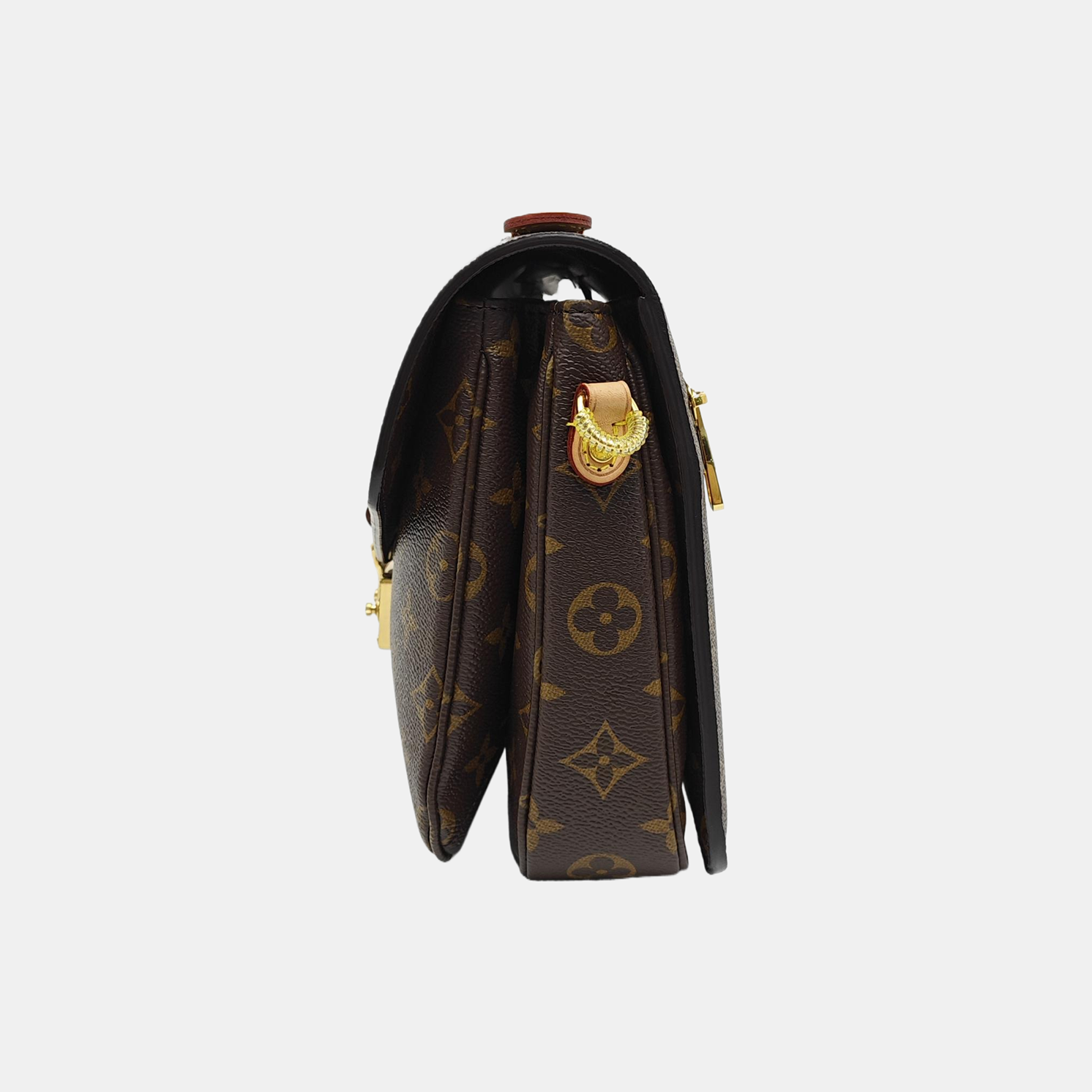 MÉTIS MM Monogram Coated Canvas Brown