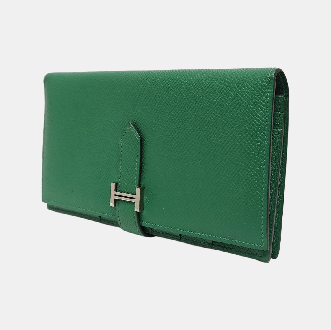 Bearn Medium Epsom Green Wallet