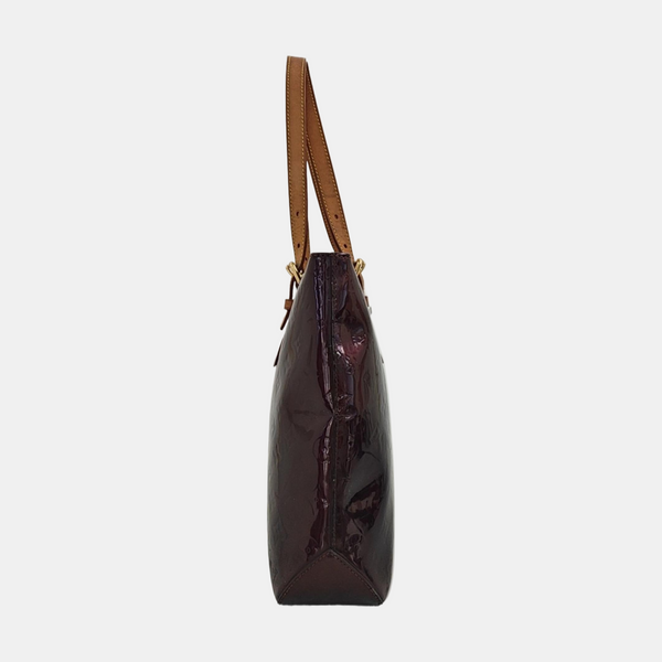 BRENTWOOD Monogram Patent Calfskin Red