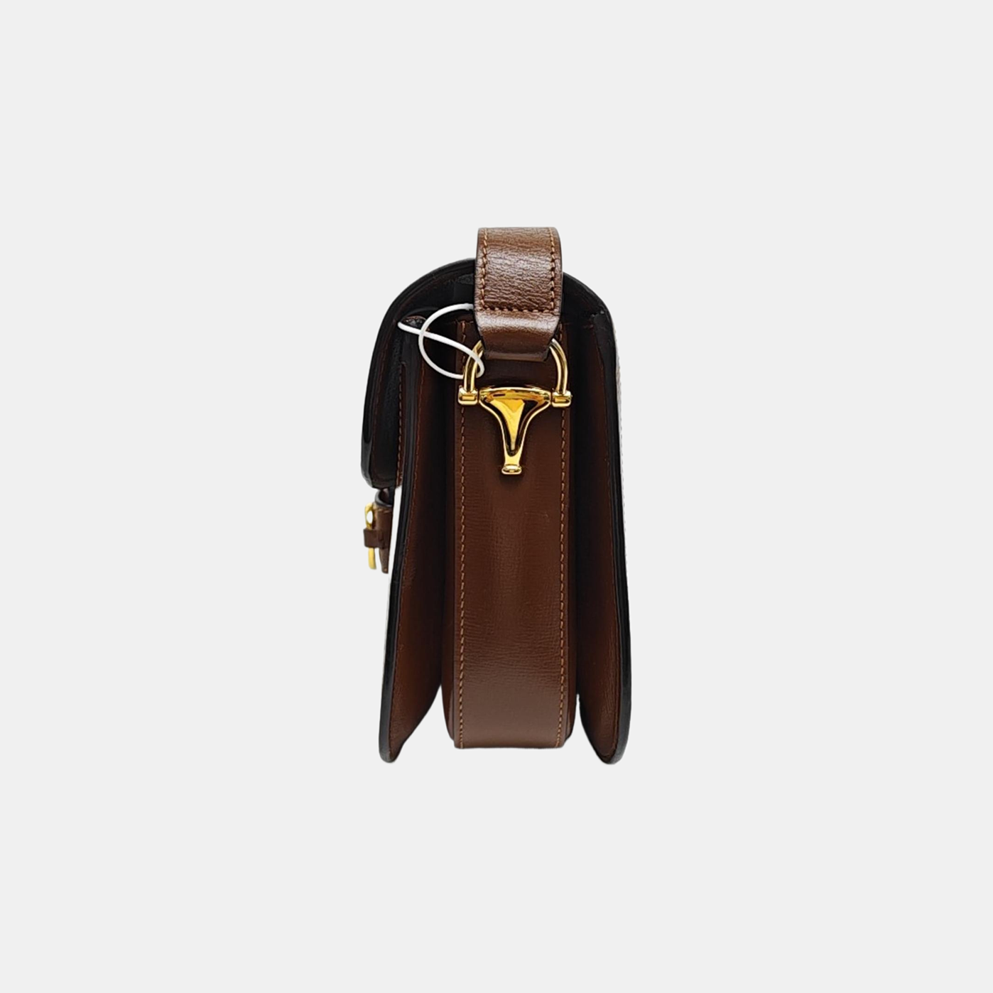 Horsebit 1955 Small Monogram Coated Canvas Black