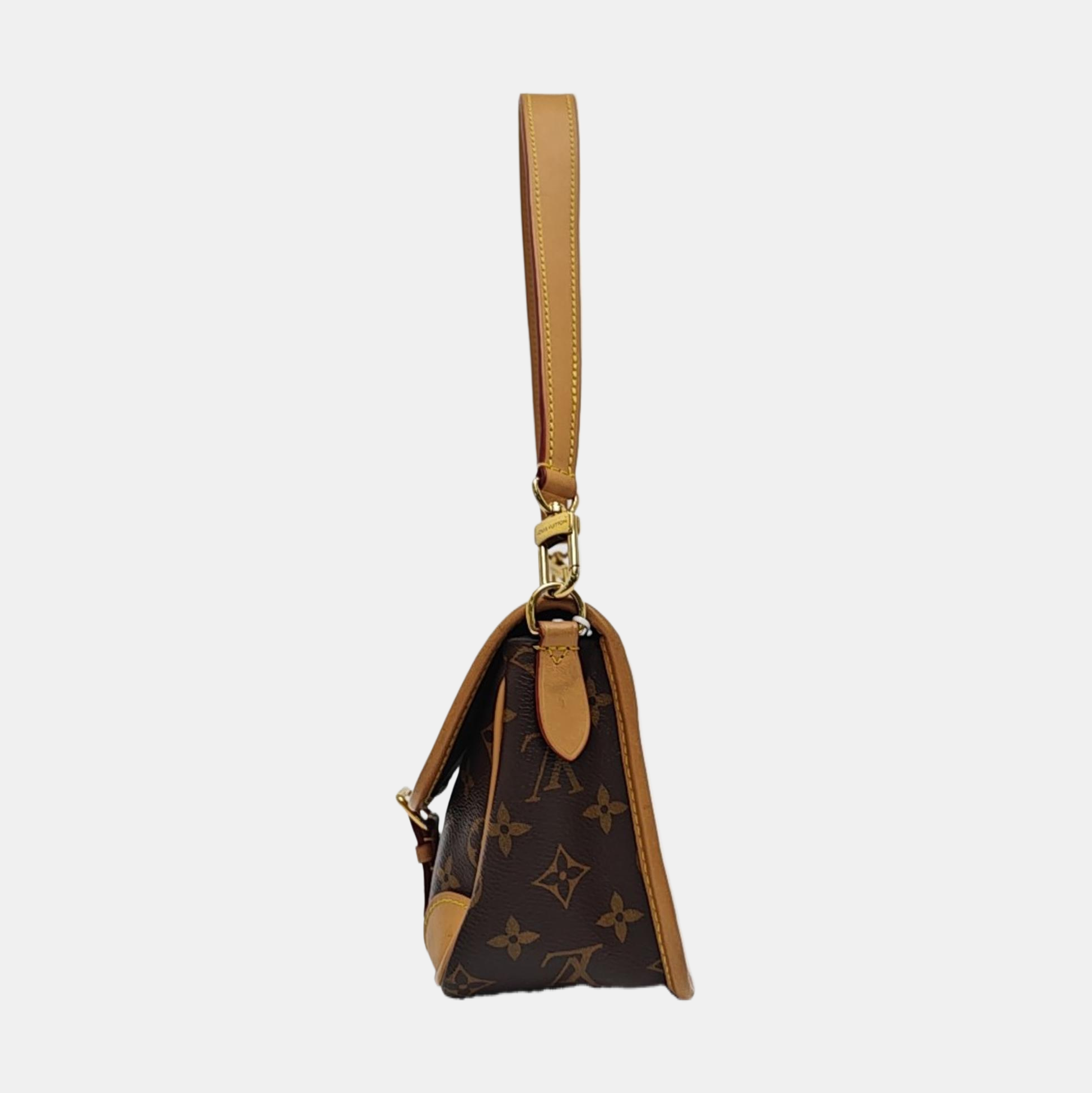 DIANE Monogram Coated Canvas Brown