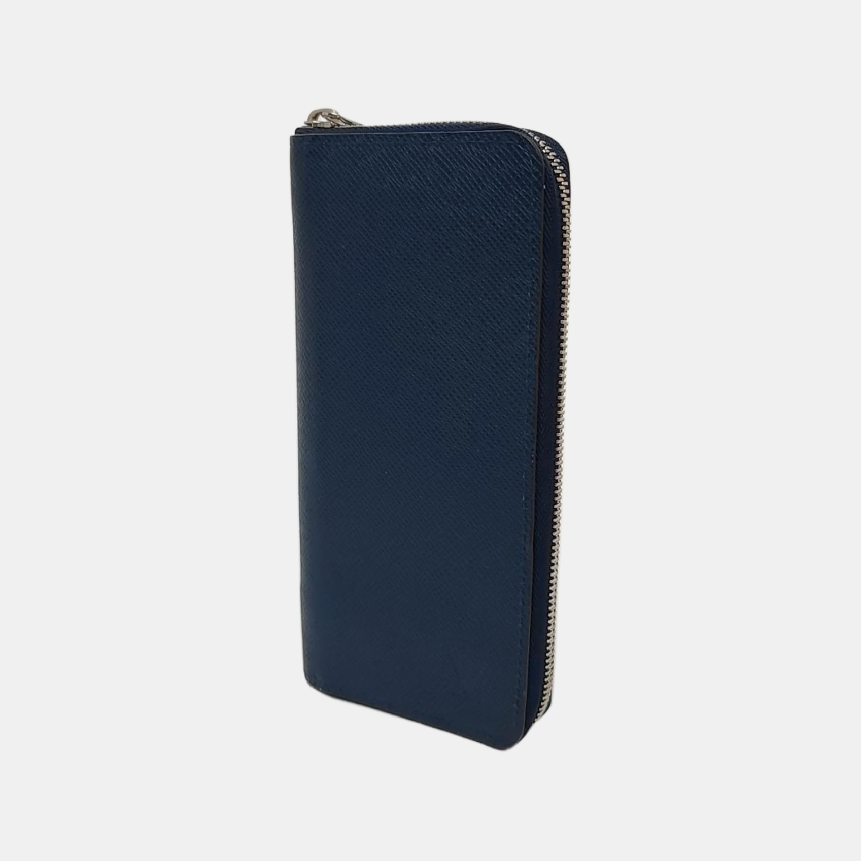 ZIPPY Calfskin Blue Wallet