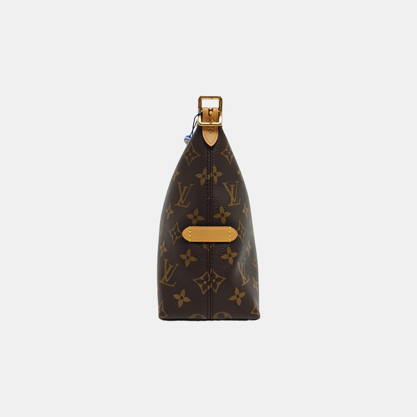 CARRYALL Small Monogram Coated Canvas Brown