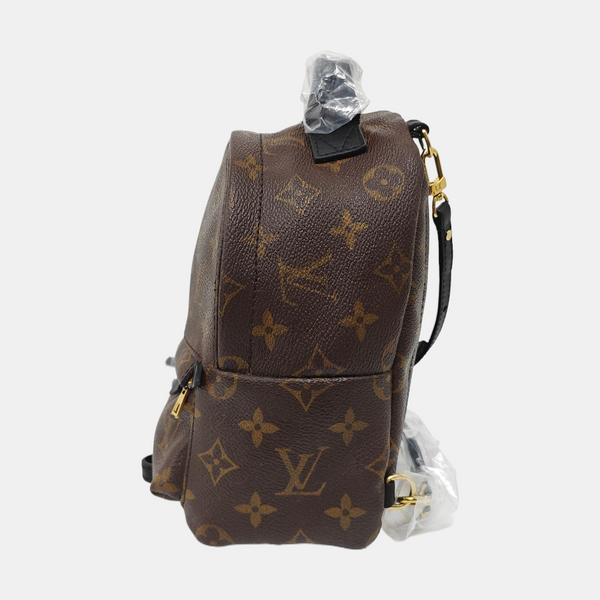 PALM SPRINGS Mini Monogram Coated Canvas Brown