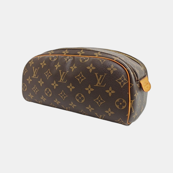Monogram Coated Canvas Top Handle Bag Brown