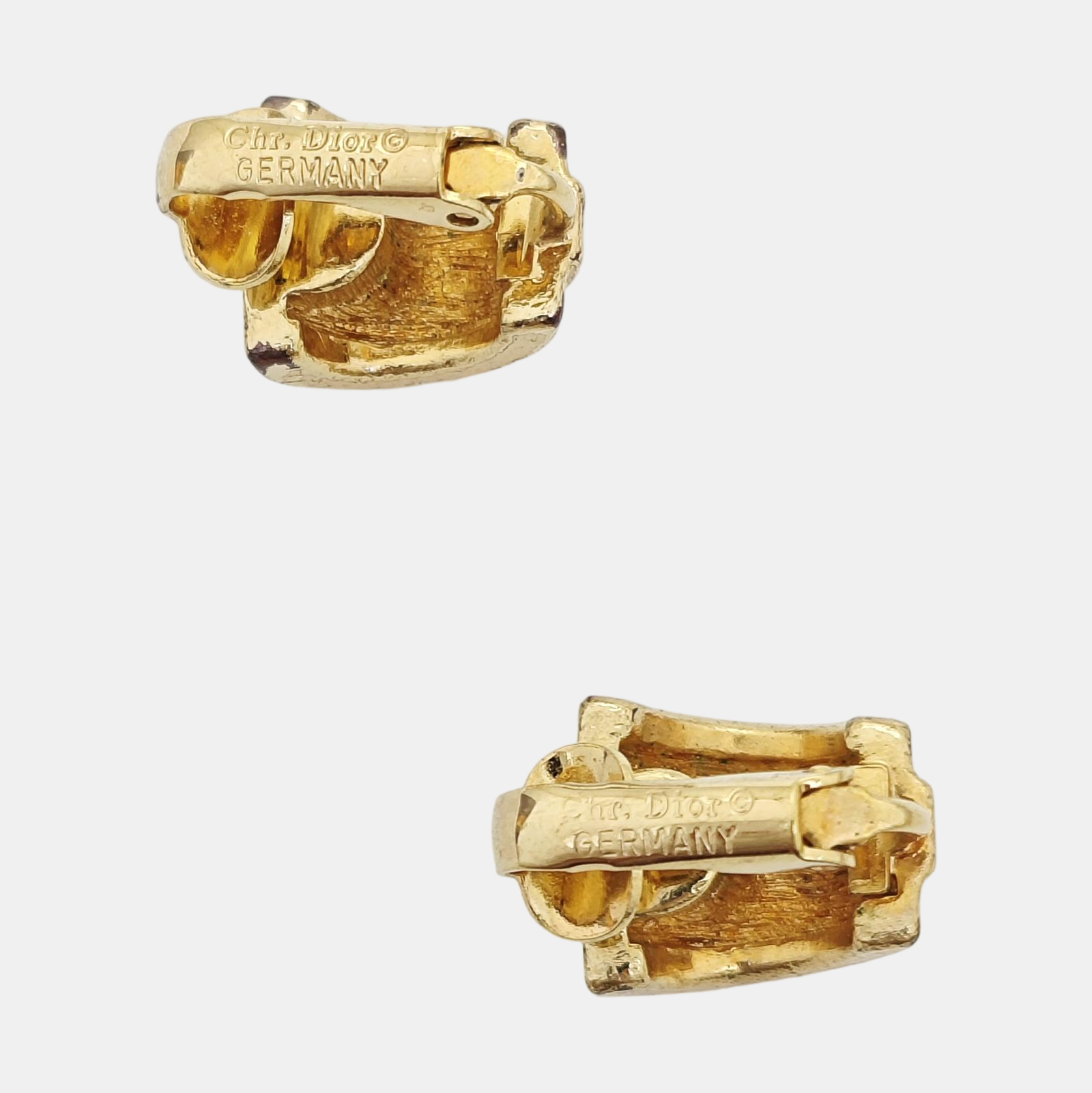 Metal Gold Clip On Earrings