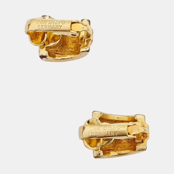 Metal Gold Clip On Earrings