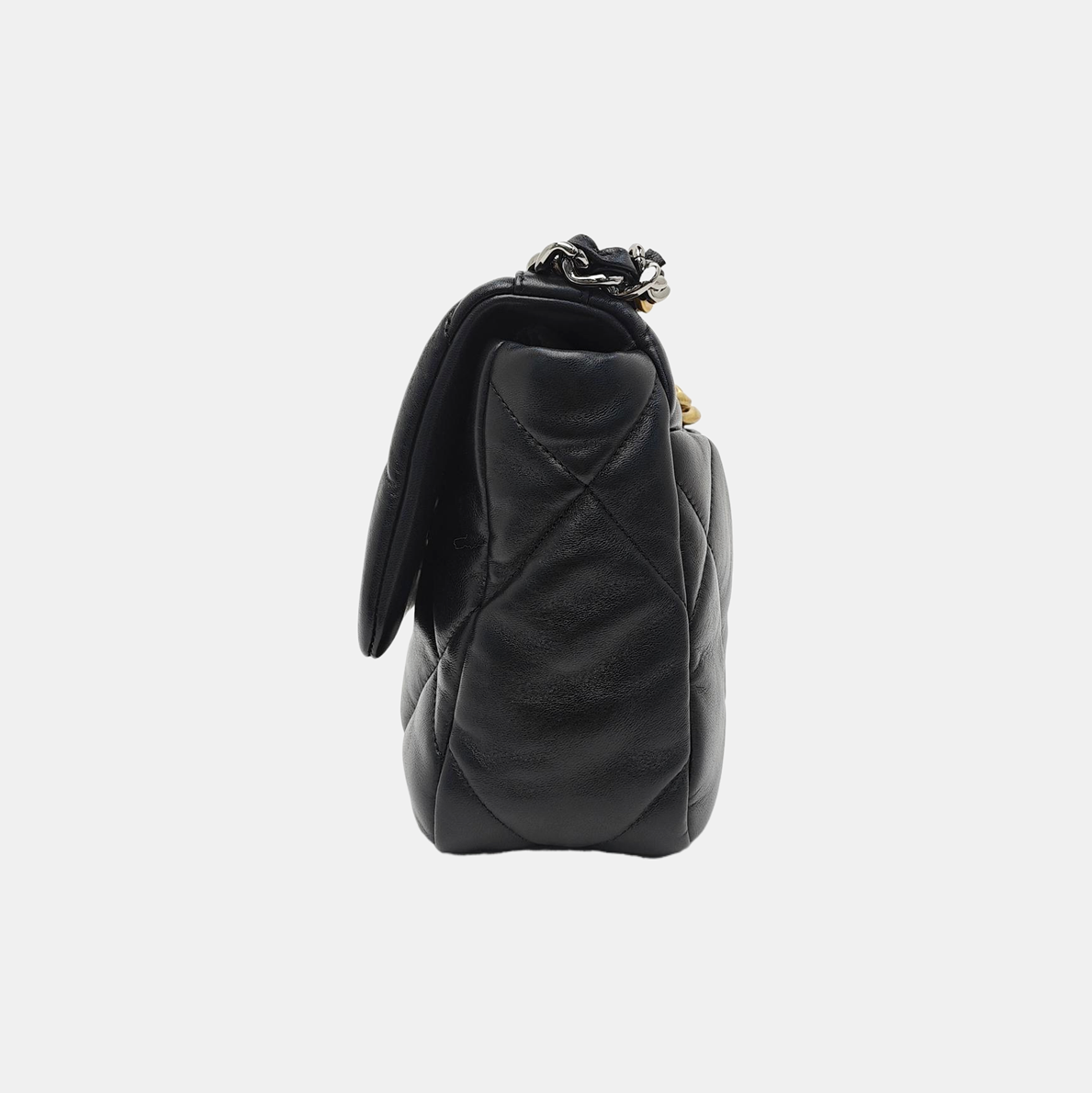 CHANEL 19 Small Quilted Lambskin Black