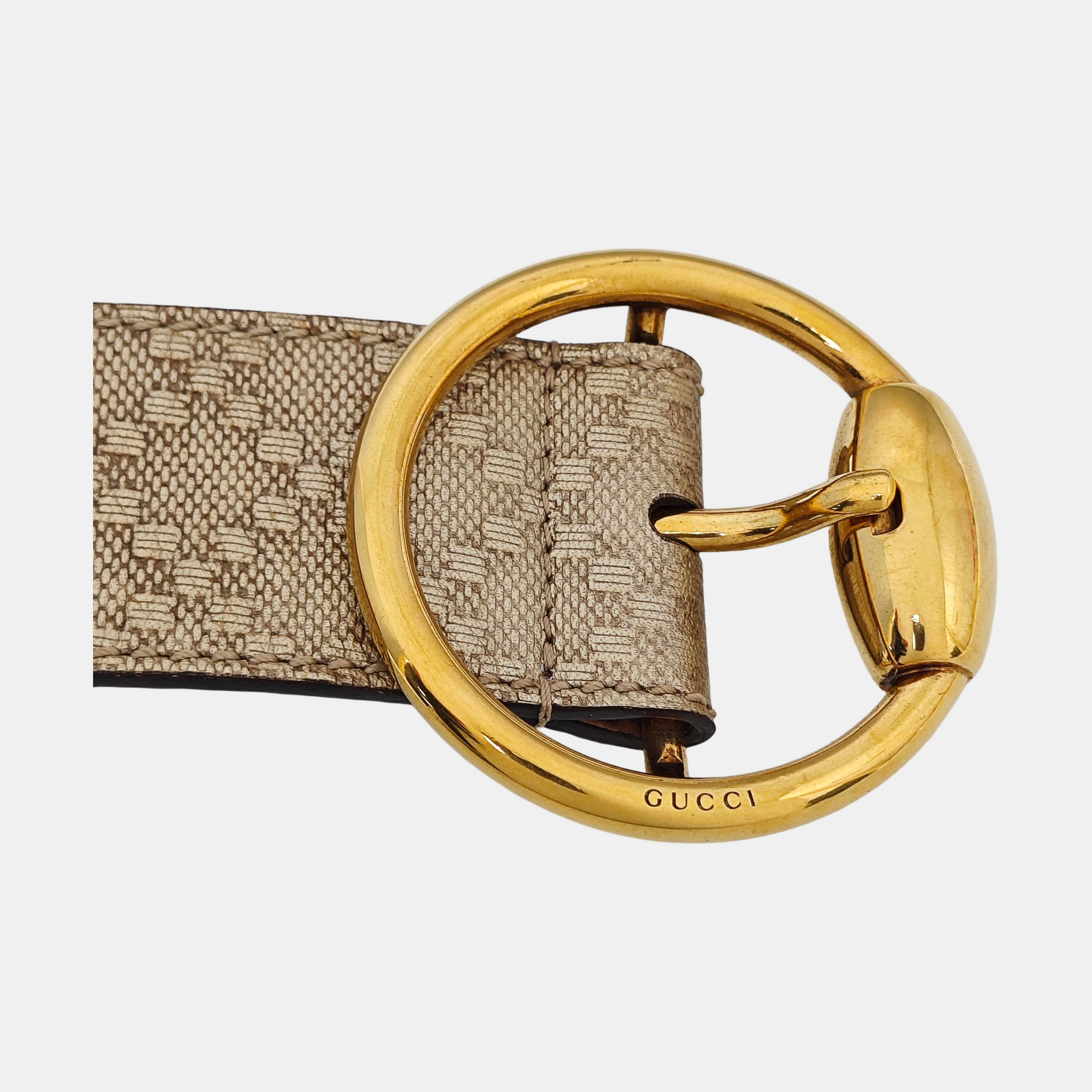 Leather Belt Gold