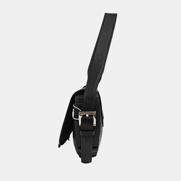 Calfskin Top Handle Bag Black
