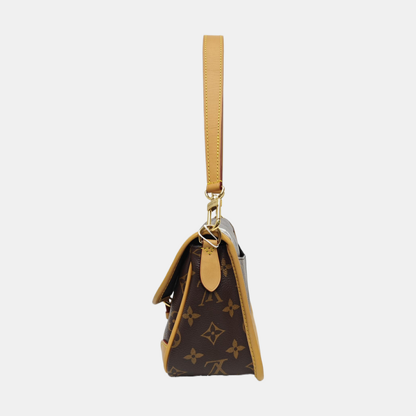 DIANE Monogram Coated Canvas Brown