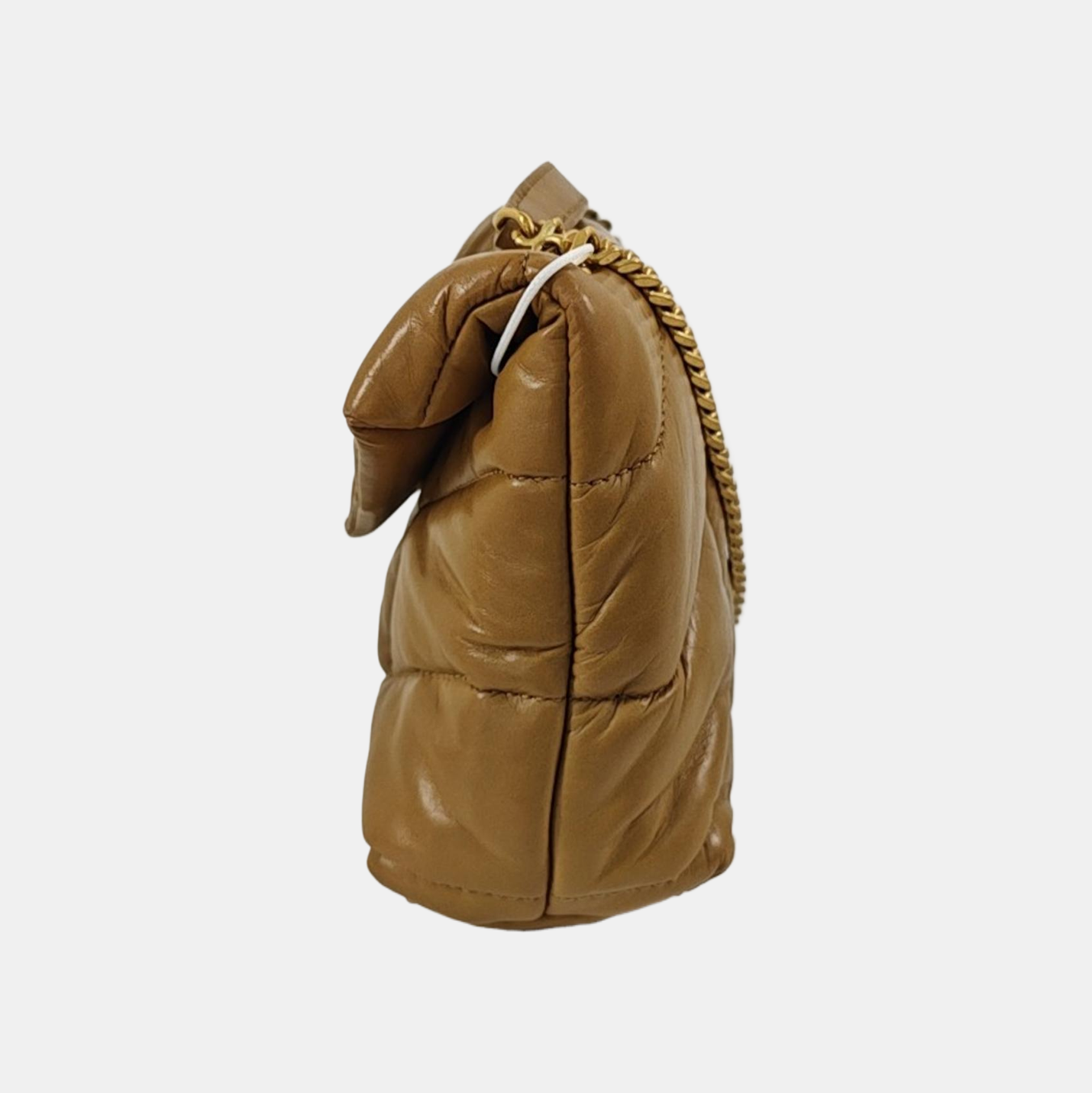 PUFFER TOY Mini Quilted Lambskin Brown
