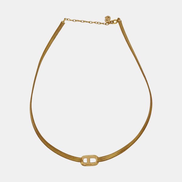Petit CD Metal Gold Necklace