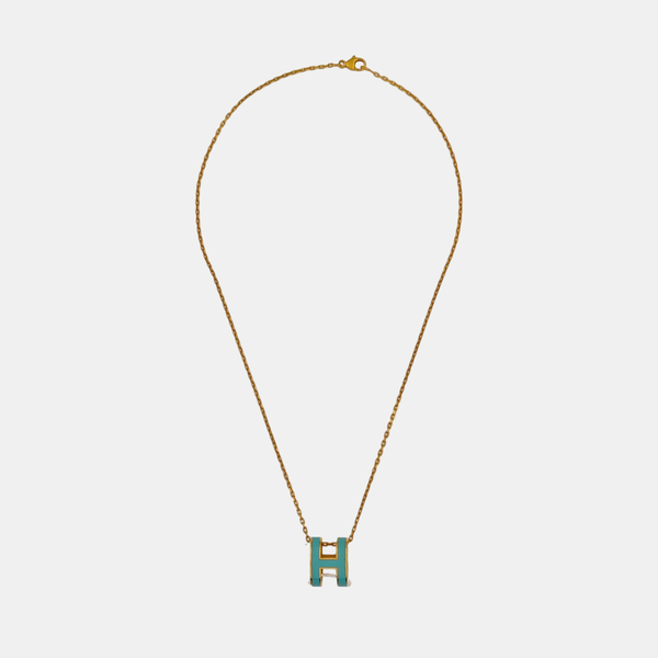 Pop H Metal Gold Necklace