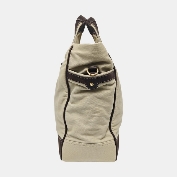 Canvas Shoulder Bag Beige