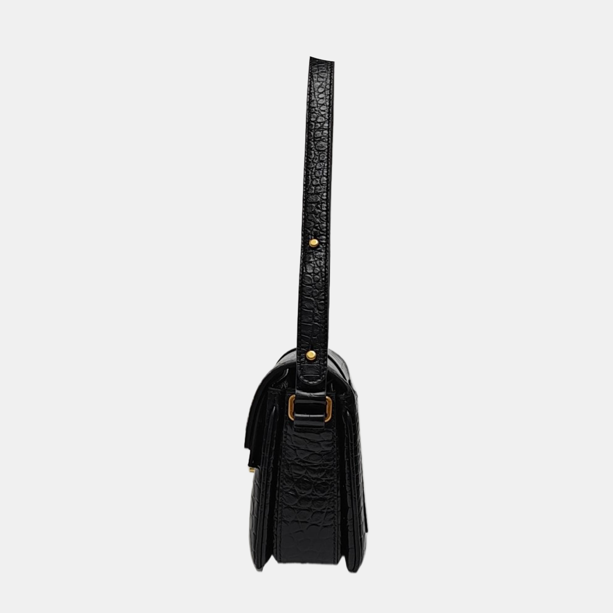 Sharp Calfskin Black
