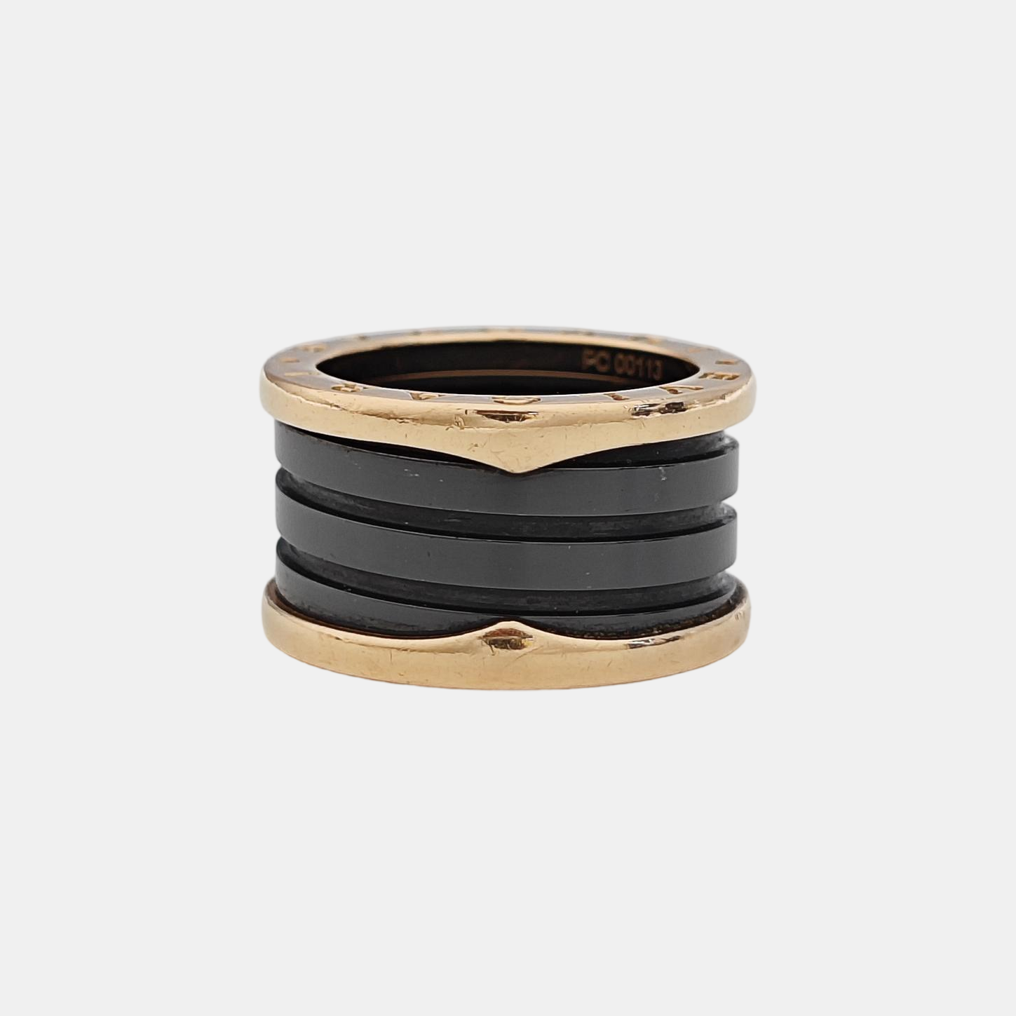 B.ZERO1 18k Rose Gold Ring EU 52