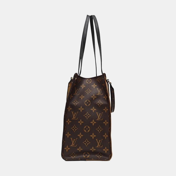 ONTHEGO MM Monogram Coated Canvas Brown