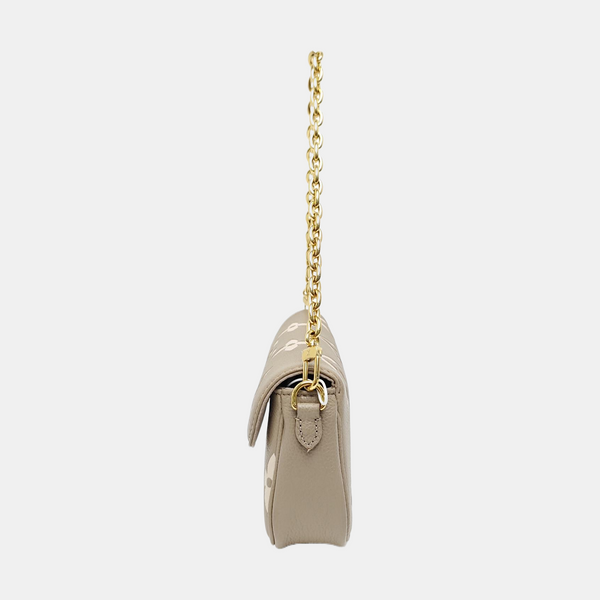 IVY Monogram Calfskin Gray