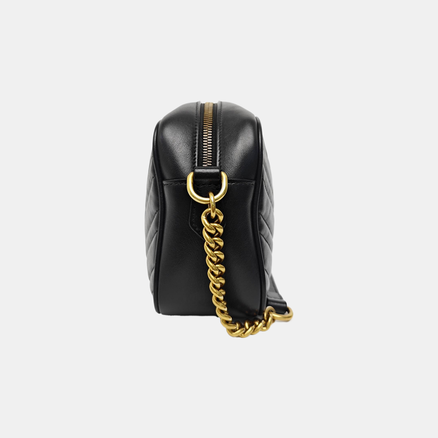 GG Marmont Small Quilted Calfskin Black