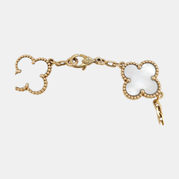 Vintage Alhambra 18k Gold Bracelet