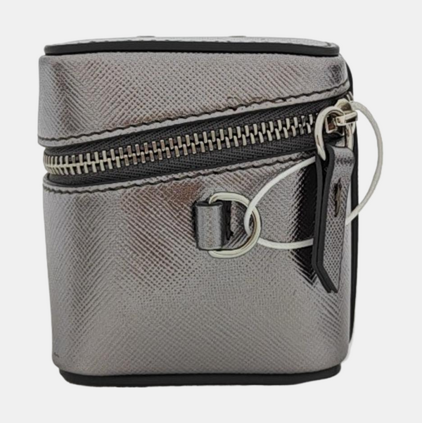 Calfskin Shoulder Bag Super Mini Silver