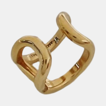Metal Gold Clip On Earrings