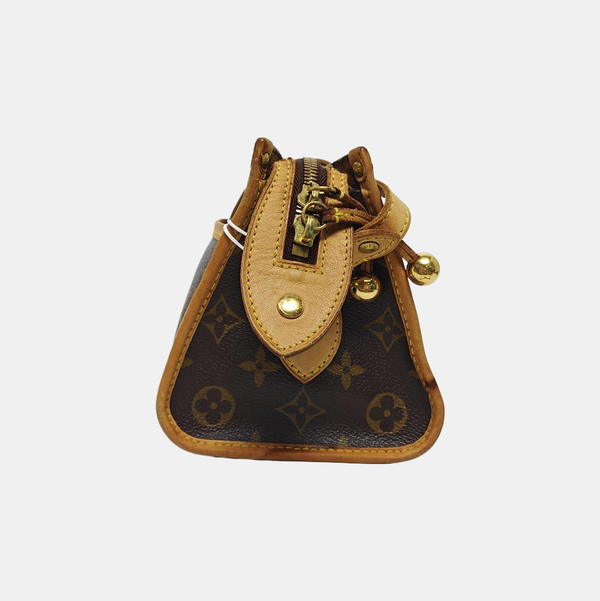 POPINCOURT Monogram Coated Canvas Brown