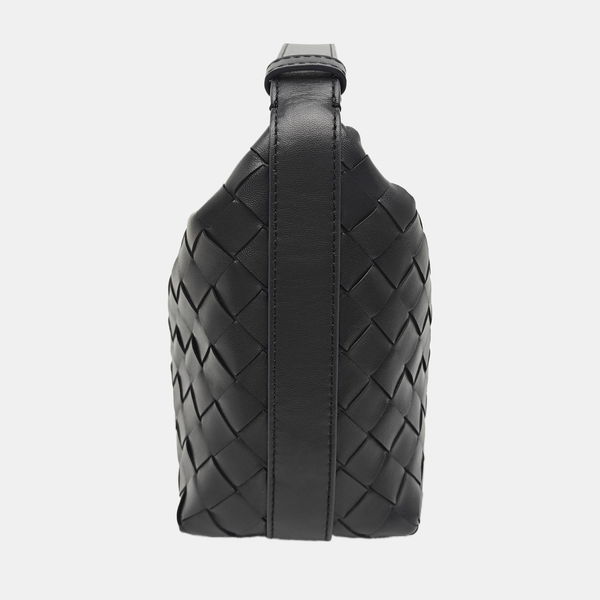 Calfskin Top Handle Bag Black