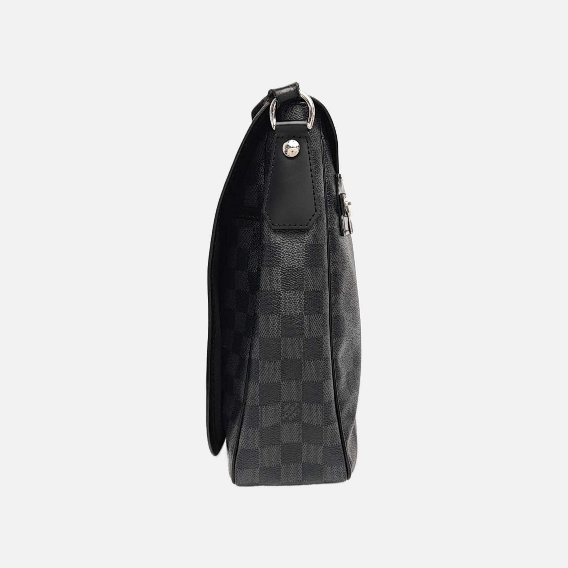 DANIEL GM Damier Graphite Coated Canvas Gray