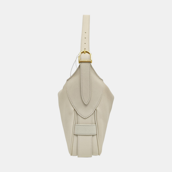 NEW HOBO Calfskin White