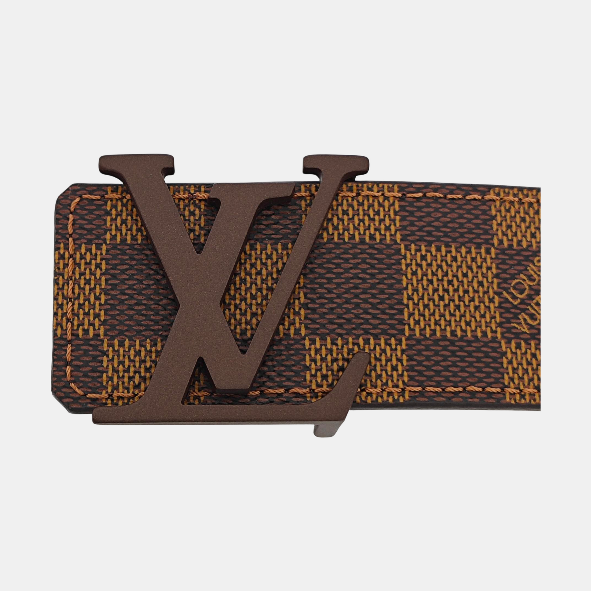 Coated Canvas Belt Brown