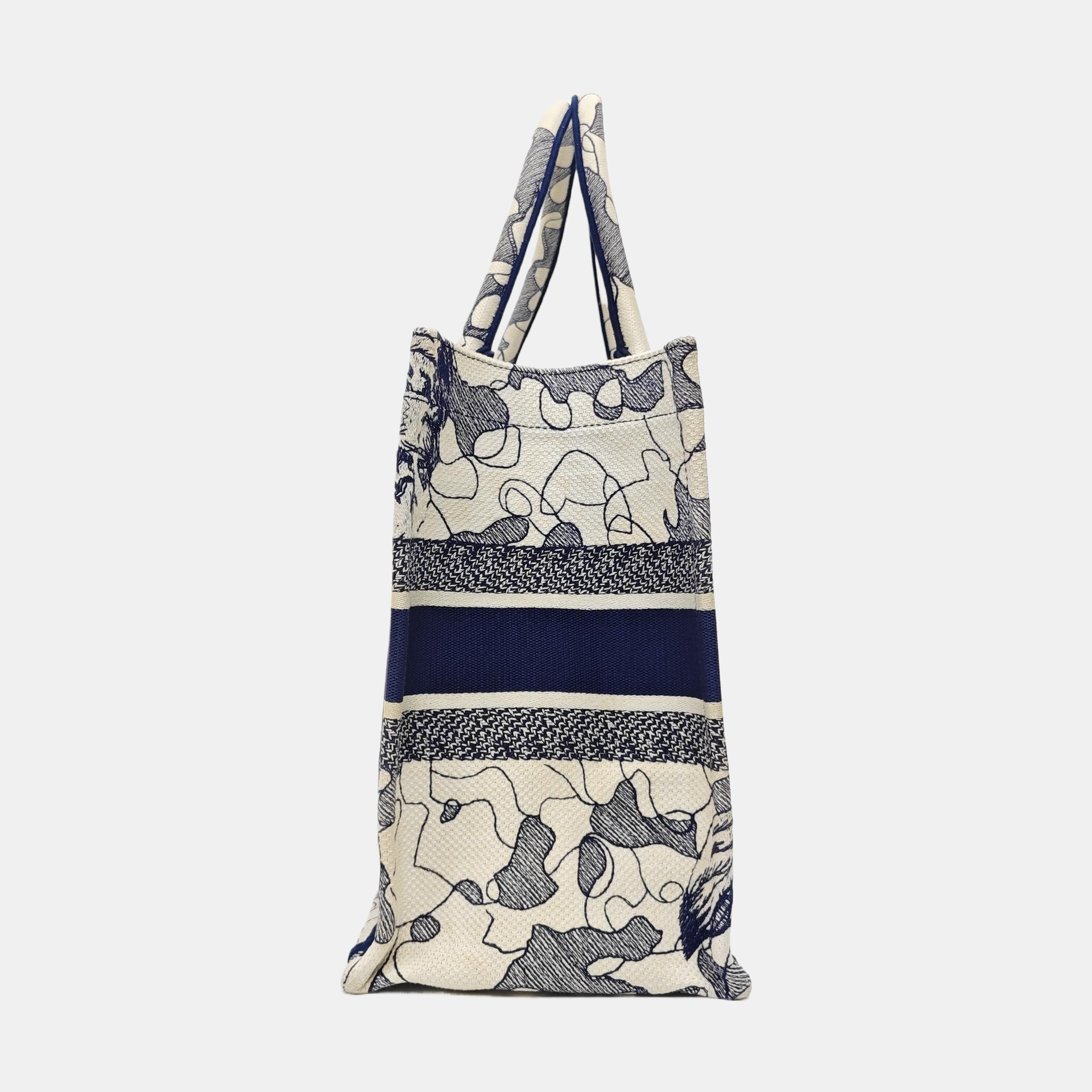 Book Tote Medium Canvas Blue
