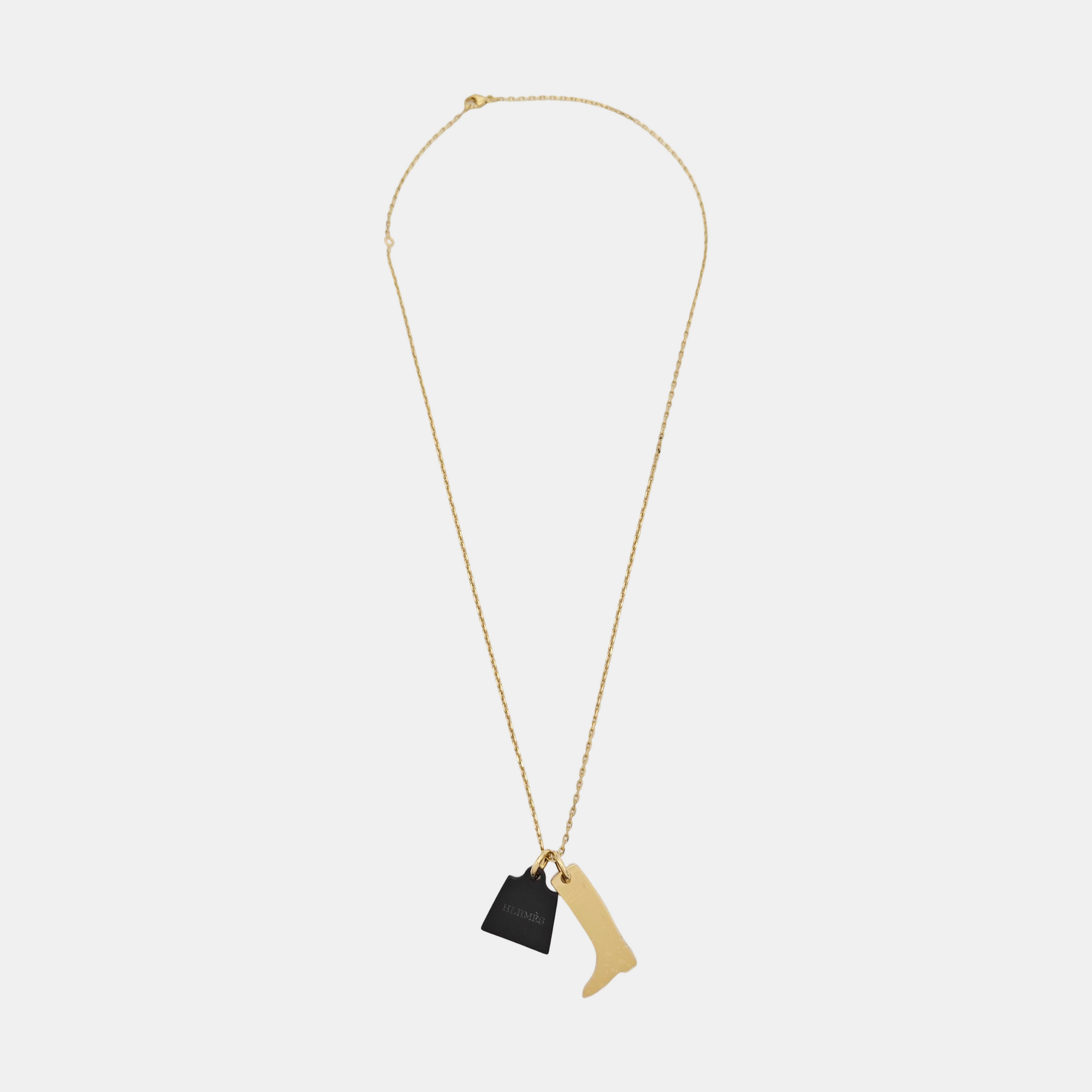 Amulette Maroquinier Metal Gold Necklace