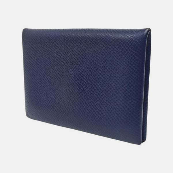 Calvi Epsom Blue Card Holder