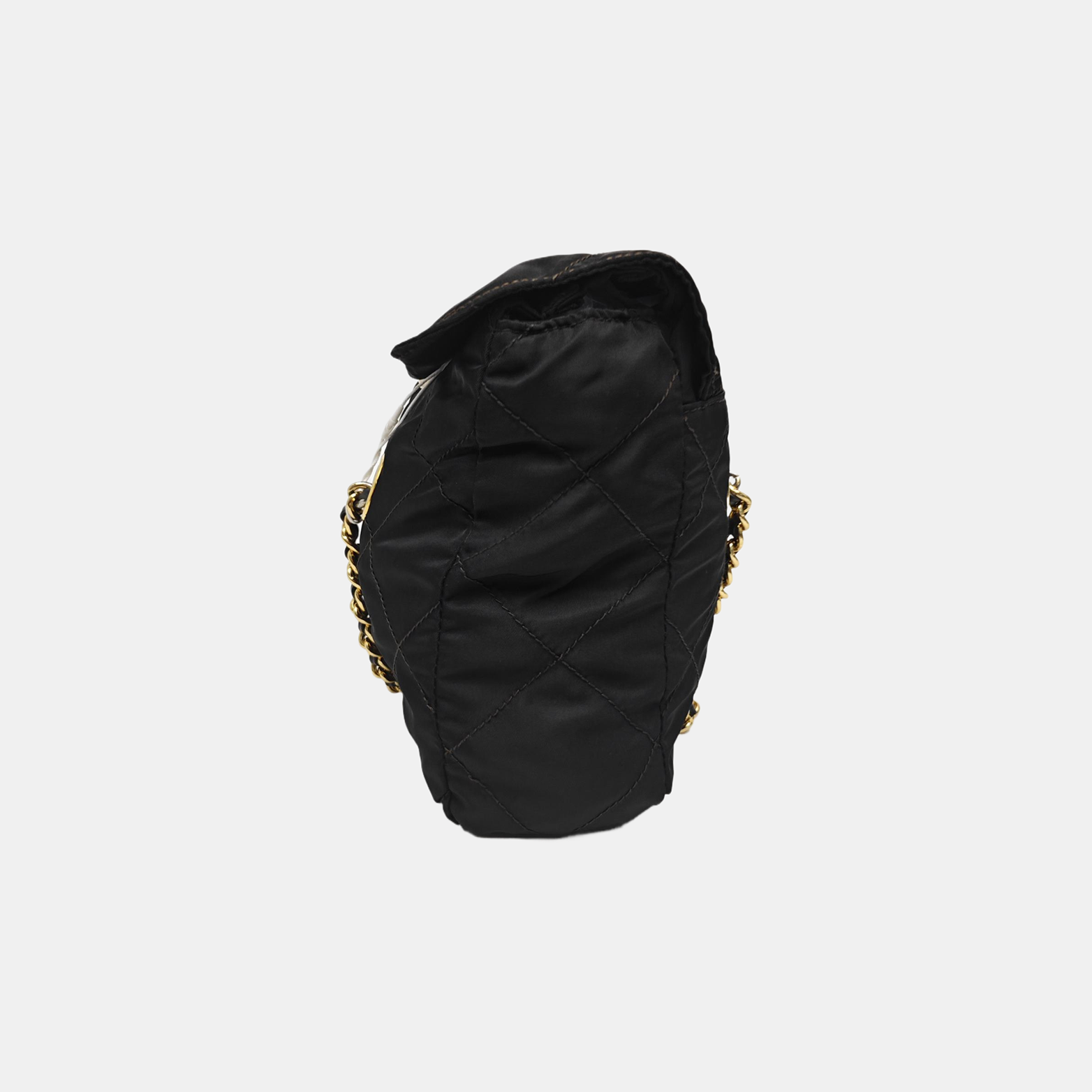 Nylon Quilted Nylon Black
