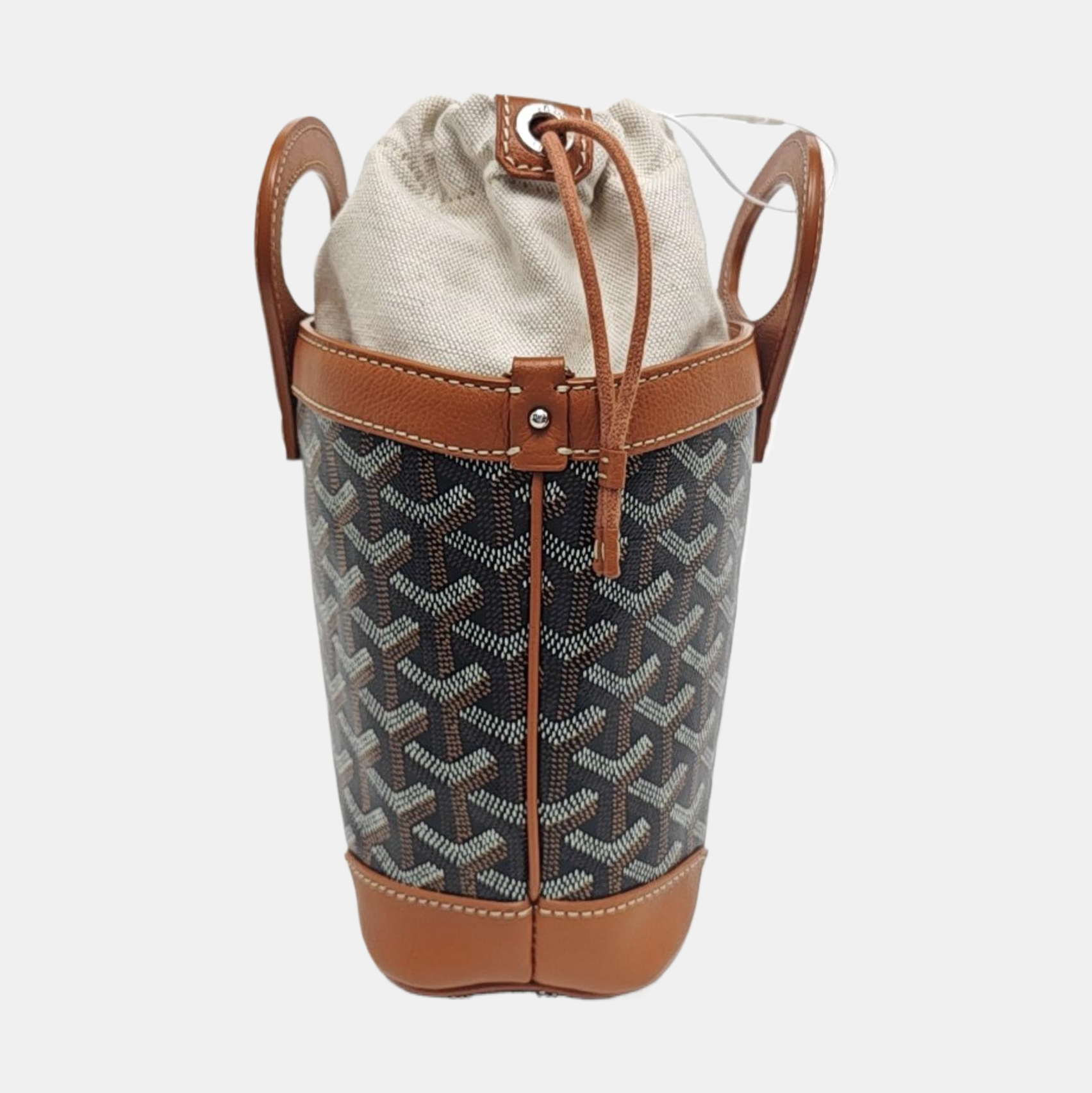 Coated Canvas Shoulder Bag Mini Black