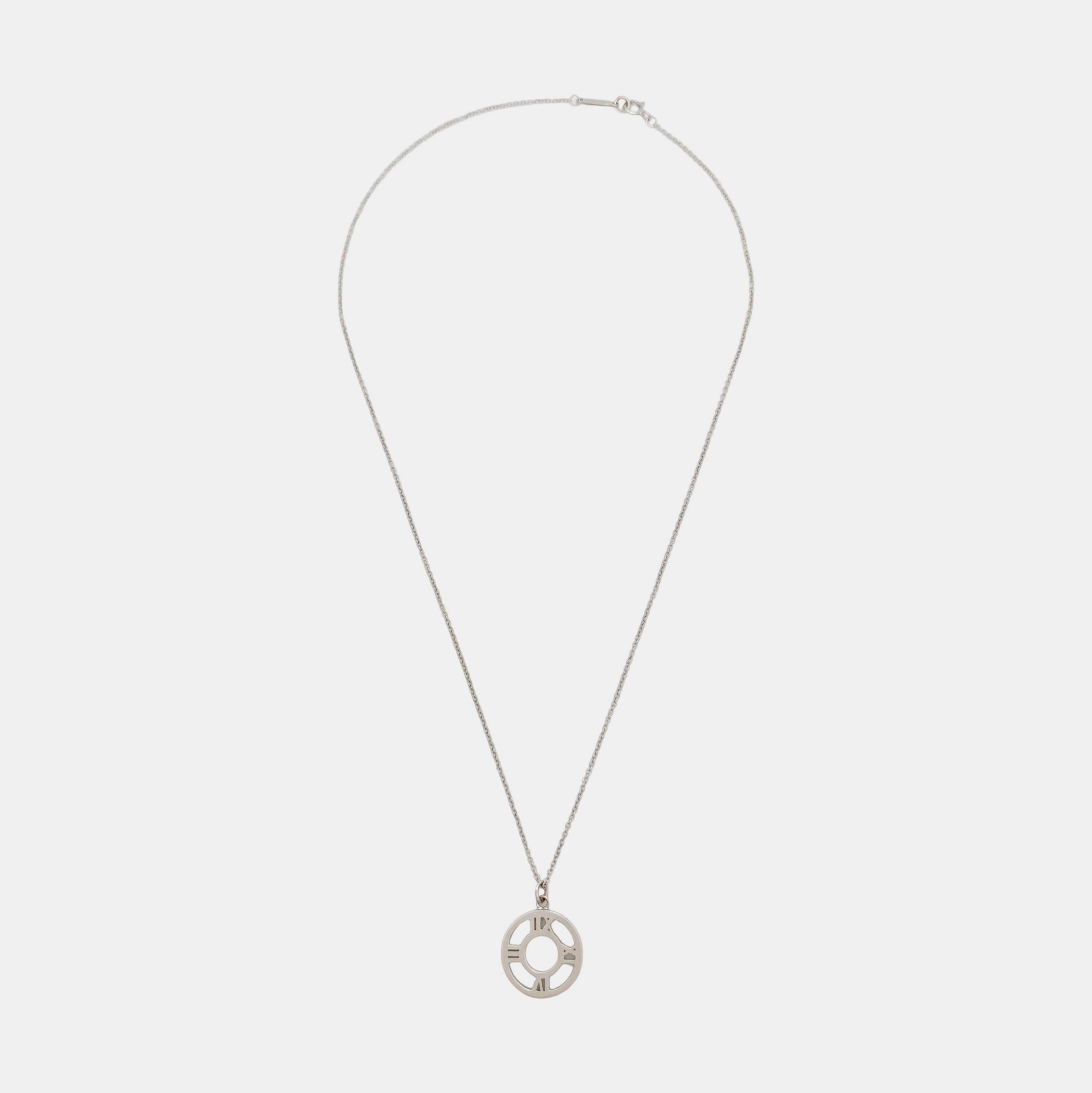 Atlas 18k White Gold Silver Necklace