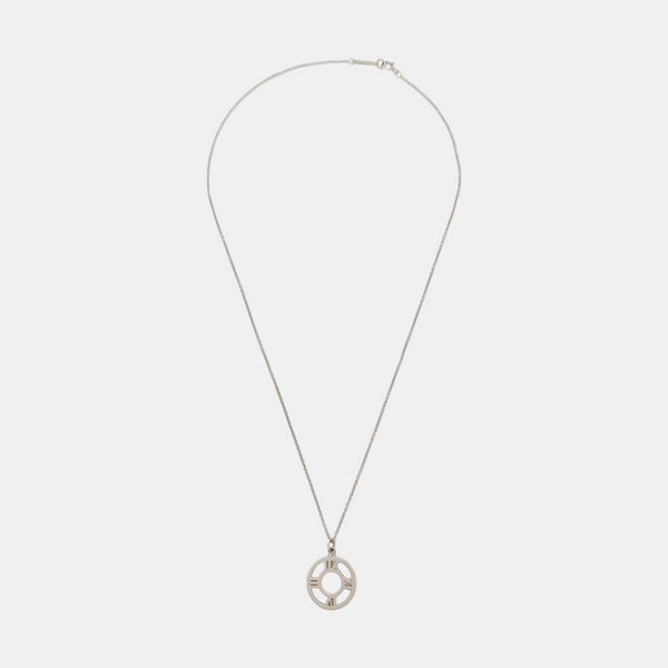 Atlas 18k White Gold Silver Necklace