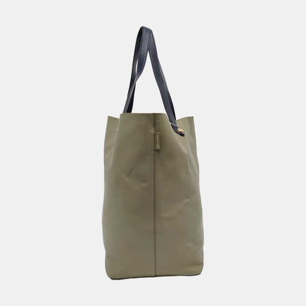 Calfskin Bucket Bag Medium Green